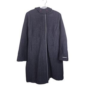 Caterpillar CAT Long LIne Pockets 70% Wool Fully Lined Hooded Women's Jacket M